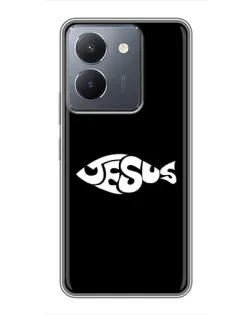 Чехол для Vivo Y36 с картинкой «Рыба Jesus»