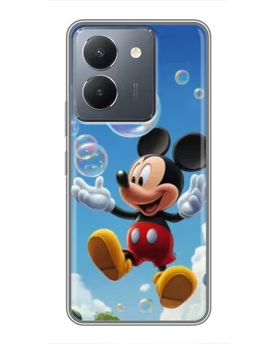 Чехол для Vivo Y36 с картинкой «Mickey и мыльные пузыри»