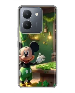 Чехол для Vivo Y36 с картинкой «Микки в мастерской»