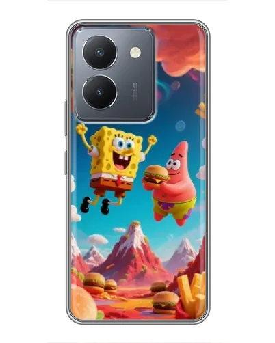 Чехол для Vivo Y36 с картинкой «Космический фастфуд»