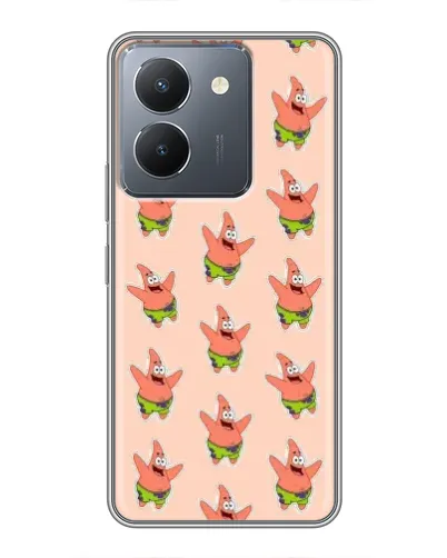 Чехол для Vivo Y36 с картинкой «Патрик Стар паттерн»