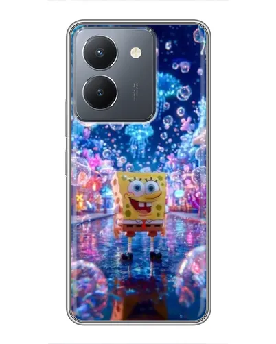 Чехол для Vivo Y36 с картинкой «Неоновый океан»