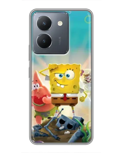 Чехол для Vivo Y36 с картинкой «Спанч Боб победитель»