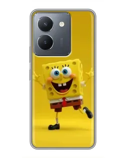 Чехол для Vivo Y36 с картинкой «Позитивный Губка Боб»