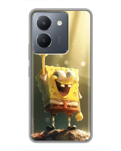 Чехол для Vivo Y36 с картинкой «Сияющий Спанч Боб»