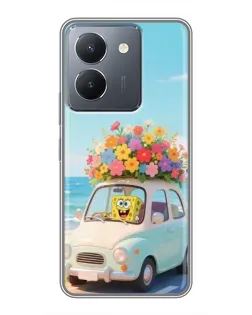 Чехол для Vivo Y36 с картинкой «Автомобильное путешествие»