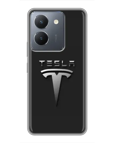 Чехол для Vivo Y36 с картинкой «Стальной логотип Tesla» Чехол для Vivo Y36 с картинкой «Стальной логотип Tesla»