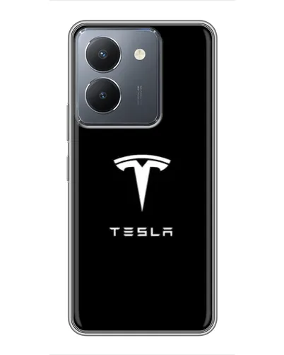 Чехол для Vivo Y36 с картинкой «Tesla White Logo» Чехол для Vivo Y36 с картинкой «Tesla White Logo»