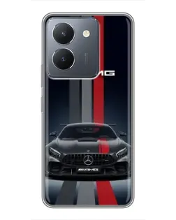 Чохол для Vivo Y36 з картинкою «Mercedes — білий карбон» Чохол для Vivo Y36 з картинкою «Mercedes — білий карбон»