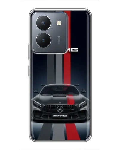 Чехол для Vivo Y36 с картинкой «Mercedes — белый карбон» Чехол для Vivo Y36 с картинкой «Mercedes — белый карбон»