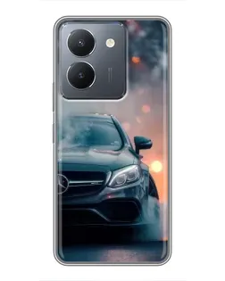 Чехол для Vivo Y36 с картинкой «Mercedes — ночной город» Чехол для Vivo Y36 с картинкой «Mercedes — ночной город»