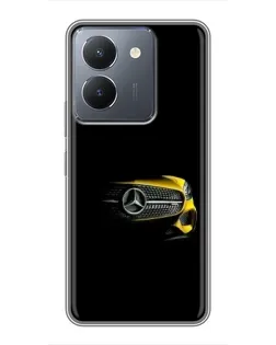 Чехол для Vivo Y36 с картинкой «Mercedes — ретро стиль»