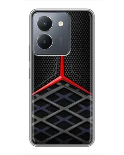 Чехол для Vivo Y36 с картинкой «Mercedes Carbon Grid»