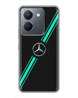 Чехол для Vivo Y36 с картинкой «Спортивные линии Mercedes»