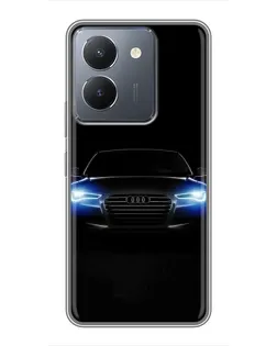 Чехол для Vivo Y36 с картинкой «Audi в неоне»