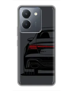 Чехол для Vivo Y36 с картинкой «Задняя часть Audi — арт»