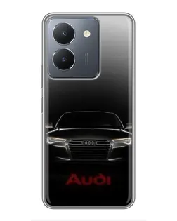 Чехол для Vivo Y36 с картинкой «Audi — градиентный контур»