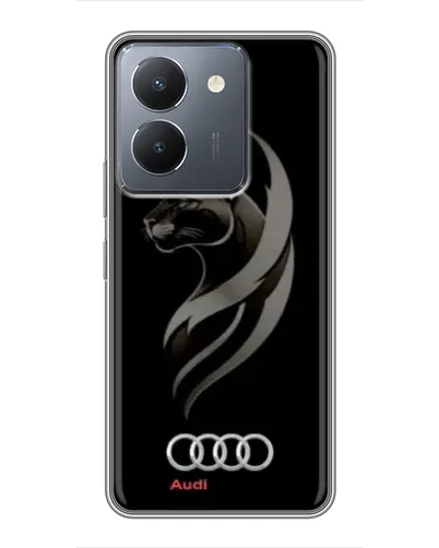 Чехол для Vivo Y36 с картинкой «Графика — пантера и Audi» Чехол для Vivo Y36 с картинкой «Графика — пантера и Audi»