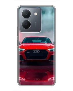 Чехол для Vivo Y36 с картинкой «Audi RS — красный стиль»