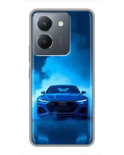 Чехол для Vivo Y36 с картинкой «Audi — голубая энергия»