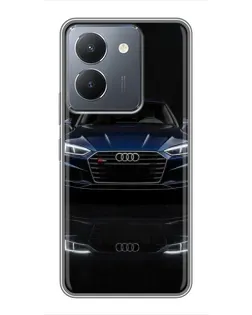 Чехол для Vivo Y36 с картинкой «Audi — ночное отражение»