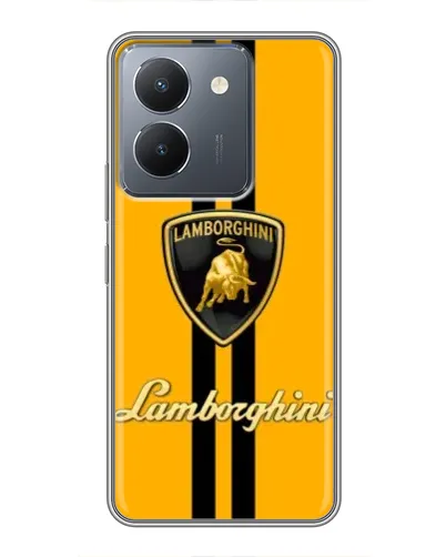 Чехол для Vivo Y36 с картинкой «Lamborghini Stripe желтый»