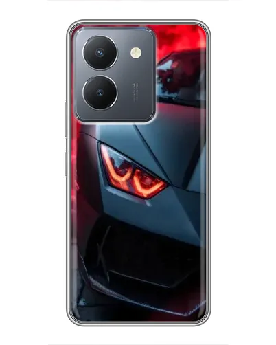 Чехол для Vivo Y36 с картинкой «Lamborghini красное сияние»