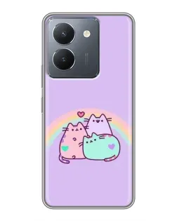 Чехол для Vivo Y36 с картинкой «Радужные Пушины» Чехол для Vivo Y36 с картинкой «Радужные Пушины»