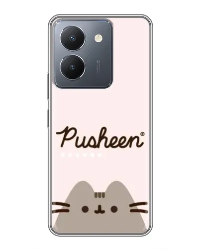 Чехол для Vivo Y36 с картинкой «Pusheen логотип» Чехол для Vivo Y36 с картинкой «Pusheen логотип»