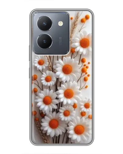 Чехол для Vivo Y36 с картинкой «Белые сухоцветы» Чехол для Vivo Y36 с картинкой «Белые сухоцветы»