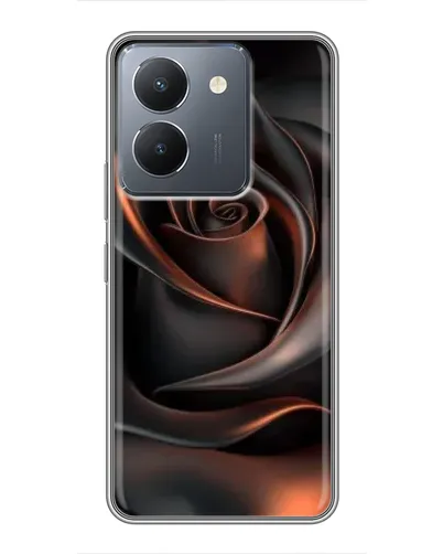 Чехол для Vivo Y36 с картинкой «Шелковая черная роза» Чехол для Vivo Y36 с картинкой «Шелковая черная роза»