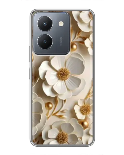 Чехол для Vivo Y36 с картинкой «Белие бумажние цвети» Чехол для Vivo Y36 с картинкой «Белие бумажние цвети»