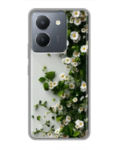 Чехол для Vivo Y36 с картинкой «Ветка мелких белых цветов» Чехол для Vivo Y36 с картинкой «Ветка мелких белых цветов»