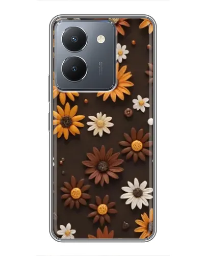 Чехол для Vivo Y36 с картинкой «Узор из маленьких подсолнухов» Чехол для Vivo Y36 с картинкой «Узор из маленьких подсолнухов»