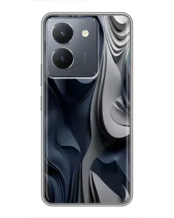 Чохол для Vivo Y36 з картинкою «Об'ємні сині складки» Чохол для Vivo Y36 з картинкою «Об'ємні сині складки»