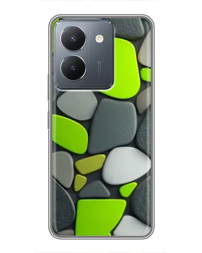 Чехол для Vivo Y36 с картинкой «Яркая неоновая галька»