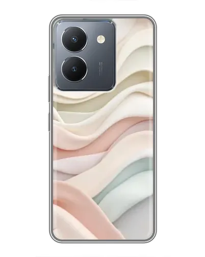 Чехол для Vivo Y36 с картинкой «Пастельные нежные волны»