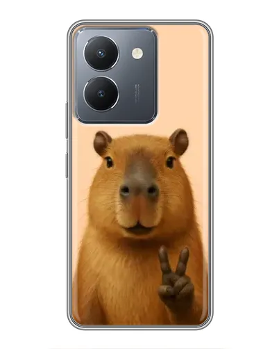 Чехол для Vivo Y36 с картинкой «Капибара виктория»