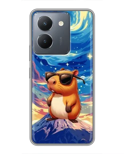 Чехол для Vivo Y36 с картинкой «Капибара Ван Гога»