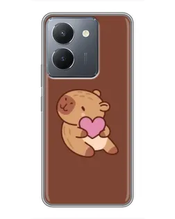 Чохол для Vivo Y36 з картинкою «Капібара з серцем» Чохол для Vivo Y36 з картинкою «Капібара з серцем»