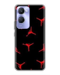 Чехол для Vivo Y36c с картинкой «Jordan Red Pattern» Чехол для Vivo Y36c с картинкой «Jordan Red Pattern»