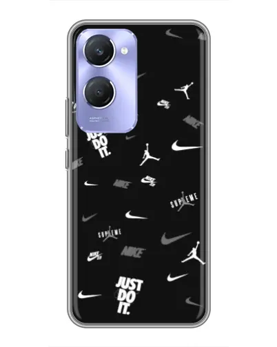 Чехол для Vivo Y36c с картинкой «Nike Black Pattern» Чехол для Vivo Y36c с картинкой «Nike Black Pattern»