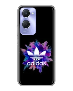 Чехол для Vivo Y36c с картинкой «Взрыв красок Adidas»