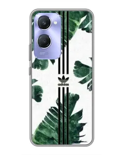 Чехол для Vivo Y36c с картинкой «Пальмовые листья адидас»
