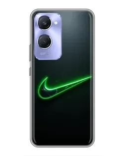 Чохол для Vivo Y36c з картинкою «Неоновий контур Nike»