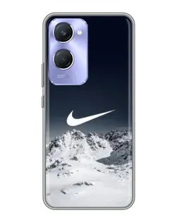 Чехол для Vivo Y36c с картинкой «Nike — зимние горы» Чехол для Vivo Y36c с картинкой «Nike — зимние горы»