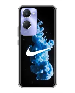Чехол для Vivo Y36c с картинкой «Nike и синий дым» Чехол для Vivo Y36c с картинкой «Nike и синий дым»
