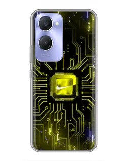 Чехол для Vivo Y36c с картинкой «Nike — золотая искра» Чехол для Vivo Y36c с картинкой «Nike — золотая искра»