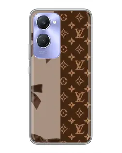 Чехол для Vivo Y36c с картинкой «Louis Vuitton — банты»