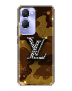 Чехол для Vivo Y36c с картинкой «Камуфляжный Louis Vuitton»